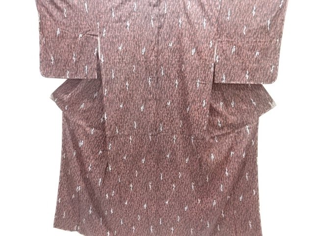 JAPANESE KIMONO / ANTIQUE KIMONO / SILK / MON KINSHA / ARABESQUE